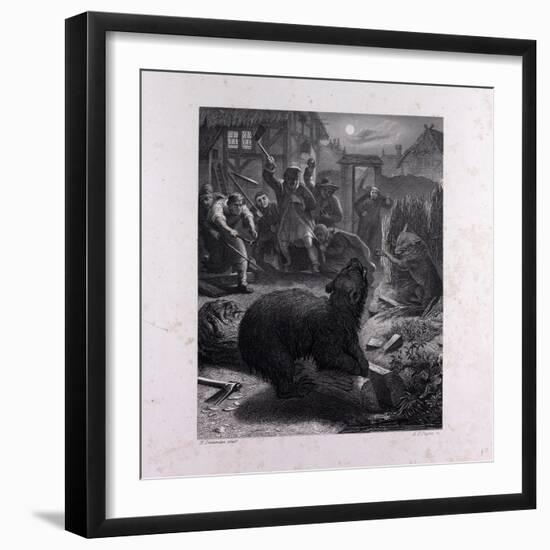 Bruin in the Trap-null-Framed Giclee Print