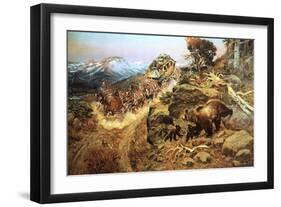 Bruin Not Bunny-Charles Marion Russell-Framed Art Print