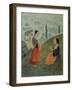 Brume du matin ou jeune fille tricotant-Paul Louis Serusier-Framed Giclee Print