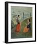 Brume du matin ou jeune fille tricotant-Paul Louis Serusier-Framed Giclee Print