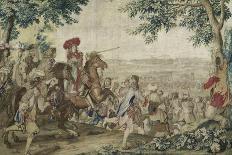 La défaite du comte de Marsin, commandant de l'armée espagnole près du canal de Bruges-Brun Charles Le-Giclee Print
