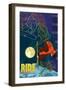 Brundage Mountain, Idaho - Timelapse Snowboarder-Lantern Press-Framed Art Print