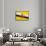 Brunei Flag Design with Wood Patterning - Flags of the World Series-Philippe Hugonnard-Framed Stretched Canvas displayed on a wall