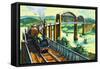 Brunel's Royal Albert Bridge at Saltash-Harry Green-Framed Stretched Canvas