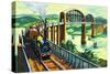 Brunel's Royal Albert Bridge at Saltash-Harry Green-Stretched Canvas