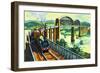 Brunel's Royal Albert Bridge at Saltash-Harry Green-Framed Giclee Print