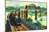 Brunel's Royal Albert Bridge at Saltash-Harry Green-Mounted Giclee Print