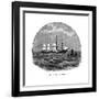 Brunel's Ss Great Western at Sea-null-Framed Giclee Print