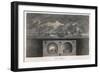 Brunel's Thames Tunnel, a Cross-Section Showing the Tunnel and Ships Sailing on the River-null-Framed Art Print