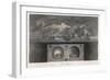 Brunel's Thames Tunnel, a Cross-Section Showing the Tunnel and Ships Sailing on the River-null-Framed Art Print