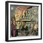 Brunel Supervising Tunnel Construction-McConnell-Framed Giclee Print