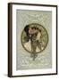 Brunette, 1897-Alphonse Mucha-Framed Giclee Print