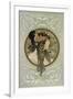 Brunette, 1897-Alphonse Mucha-Framed Giclee Print