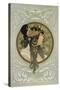 Brunette, 1897-Alphonse Mucha-Stretched Canvas