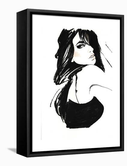 Brunette 1-FS Studio-Framed Stretched Canvas