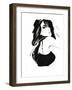 Brunette 1-FS Studio-Framed Giclee Print