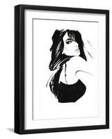 Brunette 1-FS Studio-Framed Giclee Print