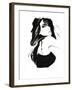 Brunette 1-FS Studio-Framed Giclee Print