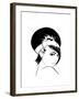 Brunette 2-FS Studio-Framed Giclee Print