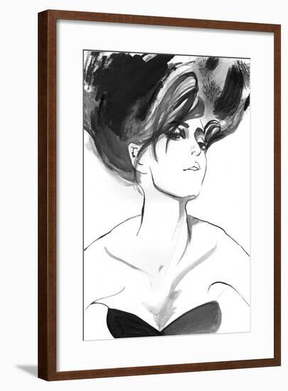 Brunette 3-FS Studio-Framed Giclee Print