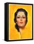 "Brunette,"May 25, 1935-Earle Bergey-Framed Stretched Canvas