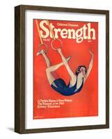 Brunette on Rings 1927-WN Clement-Framed Art Print