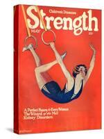 Brunette on Rings 1927-WN Clement-Stretched Canvas