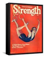 Brunette on Rings 1927-WN Clement-Framed Stretched Canvas