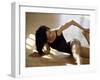 Brunette Stretching-null-Framed Photographic Print