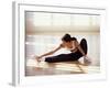 Brunette Stretching-null-Framed Photographic Print