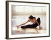 Brunette Stretching-null-Framed Photographic Print