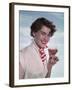 Brunette with Beer-Charles Woof-Framed Photographic Print