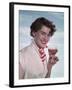 Brunette with Beer-Charles Woof-Framed Photographic Print