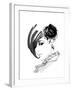 Brunette with Rose-FS Studio-Framed Giclee Print