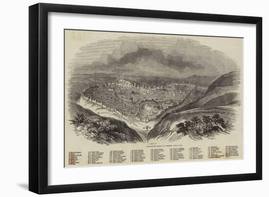 Brunetti's Model of Ancient Jerusalem-null-Framed Giclee Print