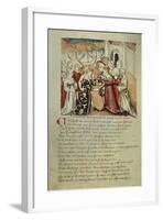 Brunhild Enters Worms, Kriemhild Hails Brunhild and Gunther-null-Framed Giclee Print