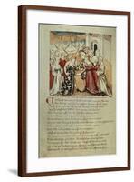 Brunhild Enters Worms, Kriemhild Hails Brunhild and Gunther-null-Framed Giclee Print