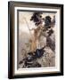 Brunhilde, Illustration from 'The Rhinegold and the Valkyrie' by Richard Wagner, 1910-Arthur Rackham-Framed Giclee Print