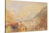 Brunnen from the Lake of Lucerne, 1845 (W/C & Bodycolour on Paper)-Joseph Mallord William Turner-Stretched Canvas