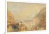 Brunnen from the Lake of Lucerne, 1845 (W/C & Bodycolour on Paper)-Joseph Mallord William Turner-Framed Giclee Print