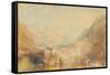 Brunnen from the Lake of Lucerne, 1845 (W/C & Bodycolour on Paper)-Joseph Mallord William Turner-Framed Stretched Canvas