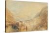 Brunnen from the Lake of Lucerne, 1845 (W/C & Bodycolour on Paper)-Joseph Mallord William Turner-Stretched Canvas