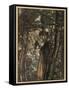 Brunnhilde and Horse-Arthur Rackham-Framed Stretched Canvas