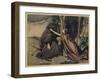 Brunnhilde and Wotan-Arthur Rackham-Framed Art Print