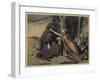 Brunnhilde and Wotan-Arthur Rackham-Framed Art Print
