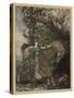 Brunnhilde at Cave-Arthur Rackham-Stretched Canvas