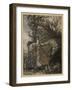 Brunnhilde at Cave-Arthur Rackham-Framed Art Print