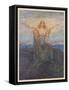 Brunnhilde Awakens-Arthur Rackham-Framed Stretched Canvas