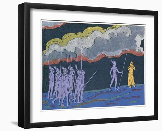 Brunnhilde Foretells Child Shall Be Great Hero Siegfried: Illustration for 'Die Walkure'-Phil Redford-Framed Giclee Print