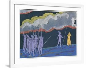 Brunnhilde Foretells Child Shall Be Great Hero Siegfried: Illustration for 'Die Walkure'-Phil Redford-Framed Giclee Print